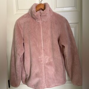 Uniqlo Cozy Pink Fleece Jacket